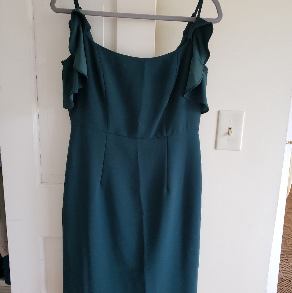 Nanette Lepore Emerald Flutter Sleeve Dress